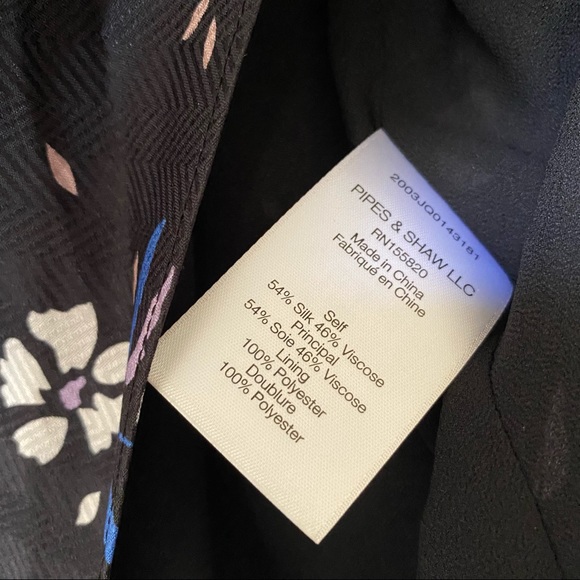 VERONICA BEARD INTERMIX HAZEL DRAPED FLORAL SKIRT - Picture 9 of 9